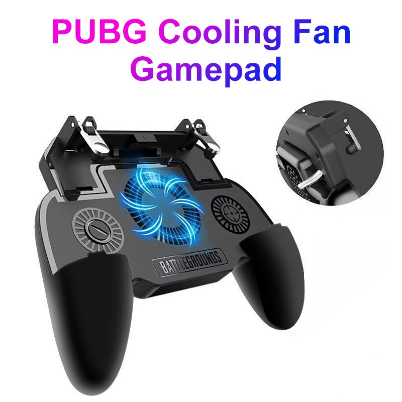 Tay Cầm Chơi Game Pubg 3 Trong 1 4-6.5 "Có Quạt Tản Nhiệt 2000mah L1R1 Cho Điện Thoại