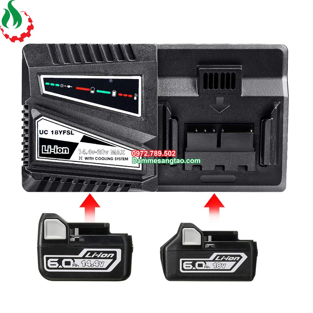 DMST Sạc pin Hitachi 14V-18V Li-ion 3.7V nhận mạch zin