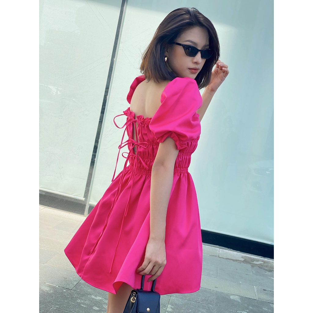 Đầm bo thun nơ tiểu thư Sumery ZUKY