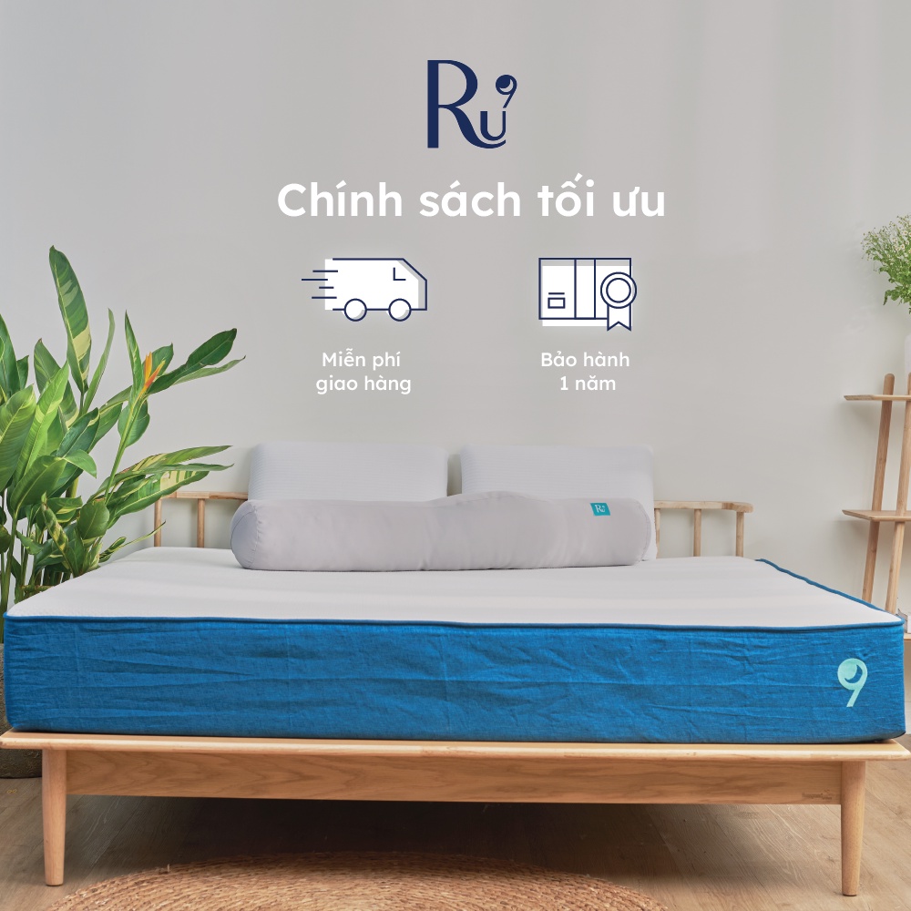 Gối Ôm Foam Ru9 Chiều Dài Khoa Học, Thiết Kế Giữ Ấm Bụng Giúp Ngủ Ngon - 20cm x 115cm