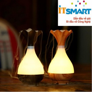 (Sản phẩm hot) Máy xông tinh dầu thác khói chảy có đèn ngủ Jade Bottle Aroma Diffuser
