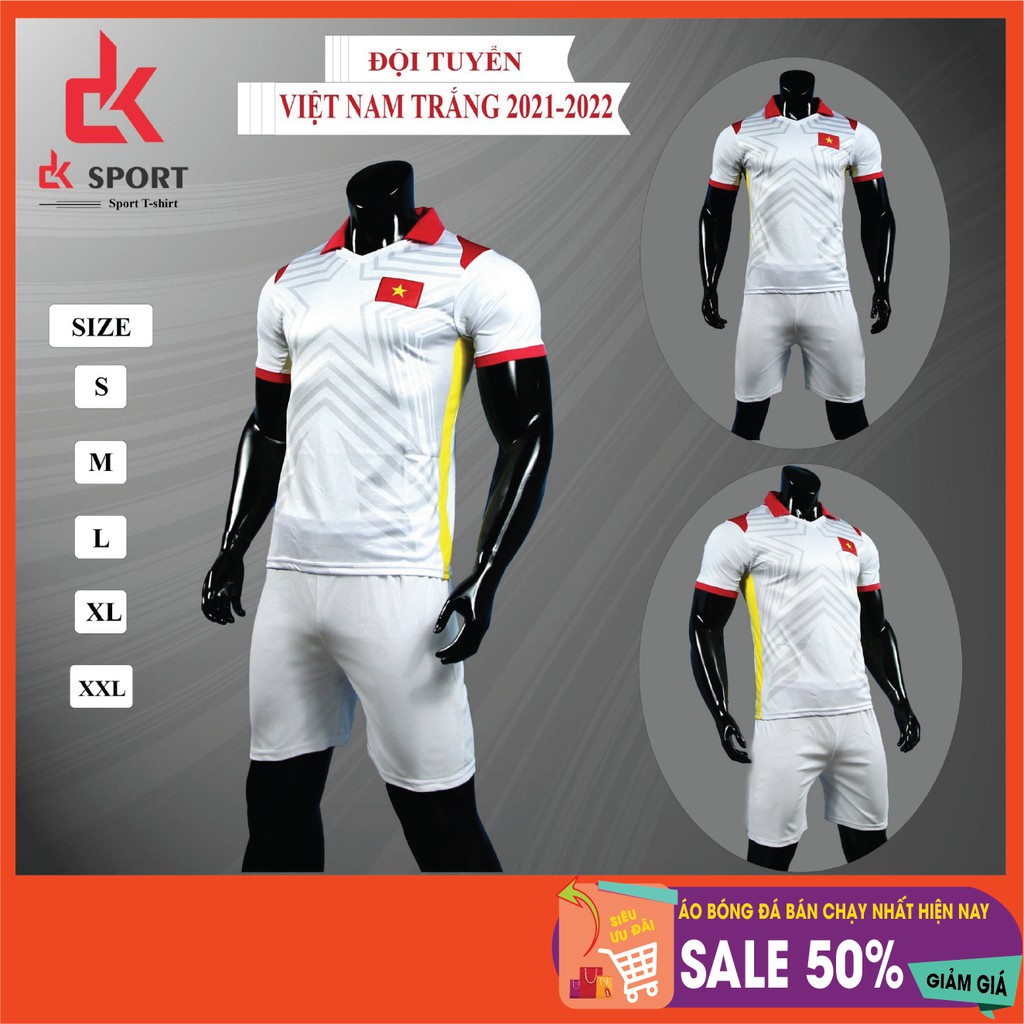 Bộ Quần Áo thể thao, bóng đá đội tuyển Việt Nam mặc mát ngày hè năng động, vải cao cấp chất lượng cao, giá tốt.
