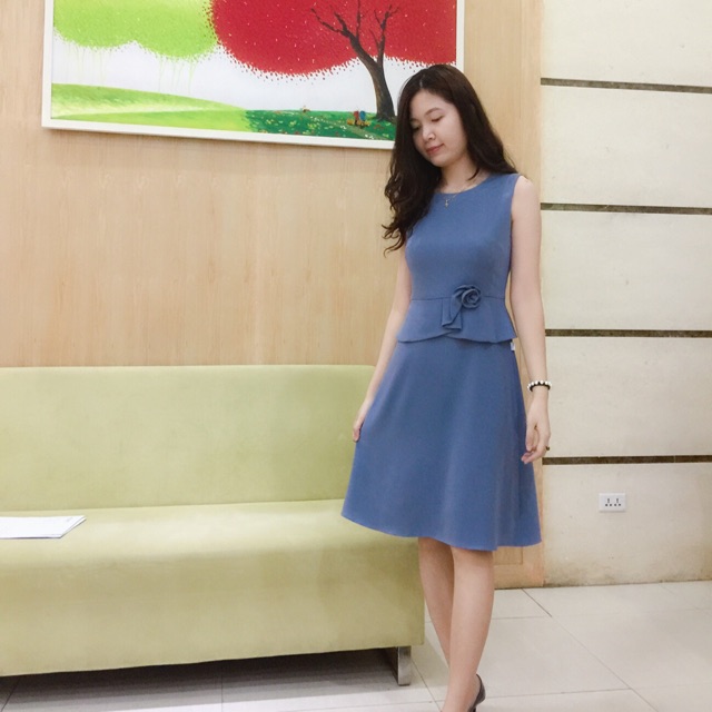 Váy công sở thiết kế peplum G9 Moza