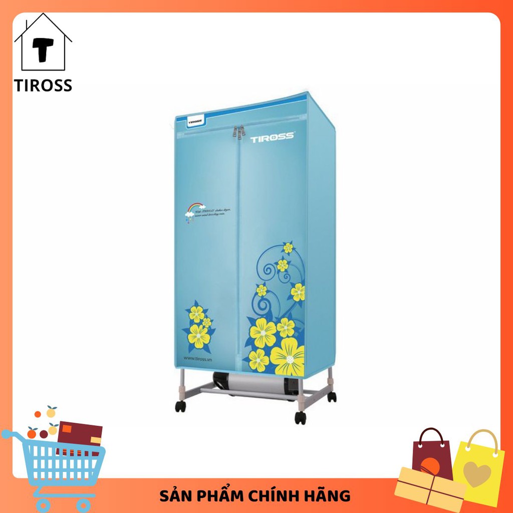 [Tiross123] Máy sấy quần áo Tiross TS 882 (công suất 1500W),SẢN PHẨM CHÍNH HÃNG, BH 12 THÁNG