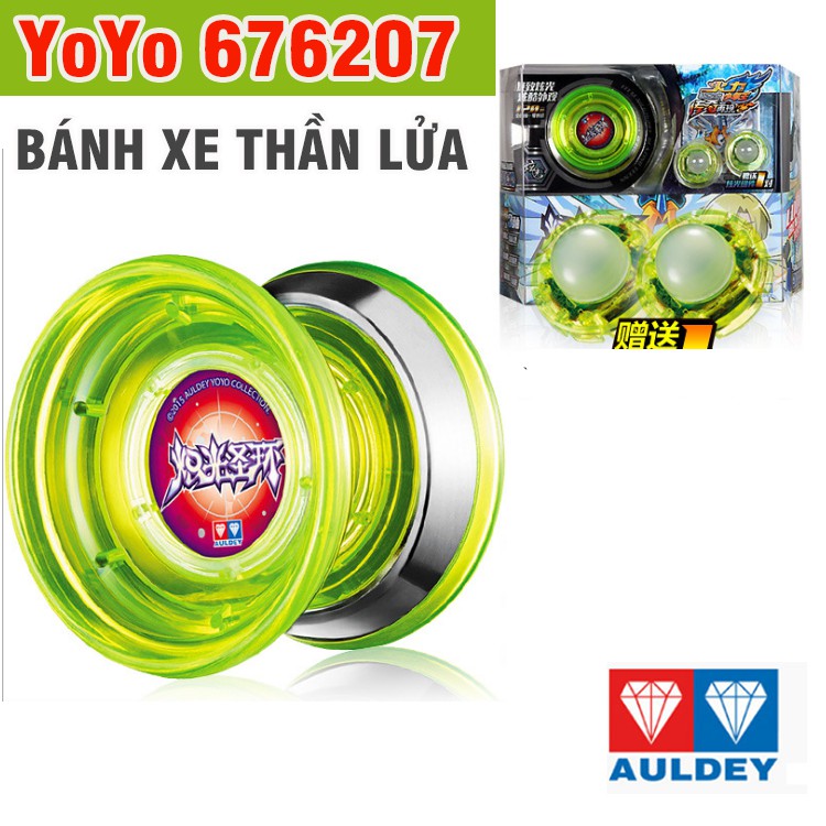 Đồ chơi con quay yoyo Bánh Xe Thần Lửa Tuyệt đỉnh Yoyo bằng nhựa có đèn sáng bằng nhựa cao cấp hãng Auldey