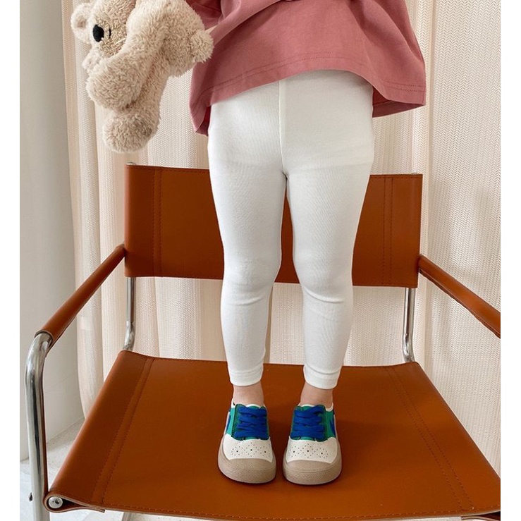 SÉT 4 QUẦN LEGGING DÀI COTTON XUẤT DƯ BÉ GÁI