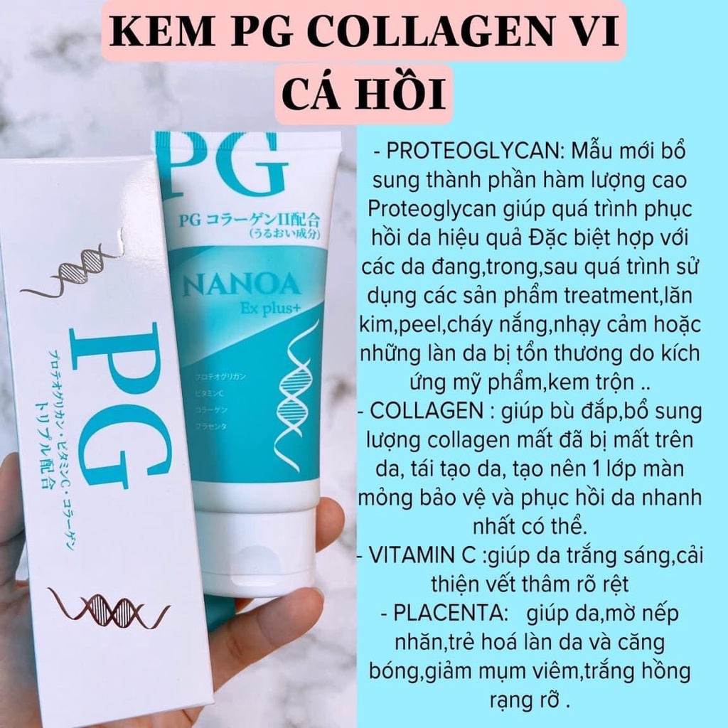 [Mẫu mới] Kem gel collagen PG sụn cá Nhật Bản