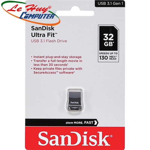 USB SanDisk Ultra Fit CZ430 32GB 3.1 SDCZ430-032G-G46