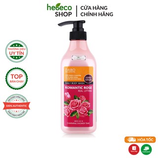 Sữa tắm dưỡng ẩm và giảm nếp nhăn cao cấp dabo romantic rose 750ml - hàn quốc chính hãng