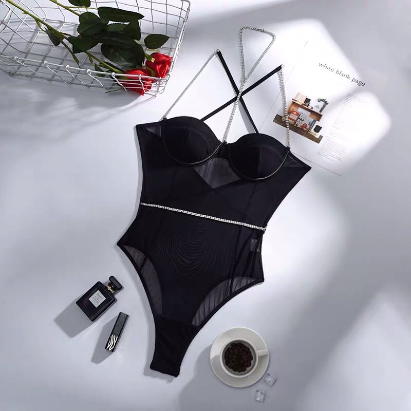 Z0857C Jumsuit Đính Đá Siêu Sáng Nổi Bật - Bodysuit Sang Chảnh - Áo Có Gọng Mút Đôn Ngực Quyến Rũ
