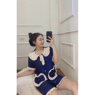 Bộ pijama viền bèo 1435k