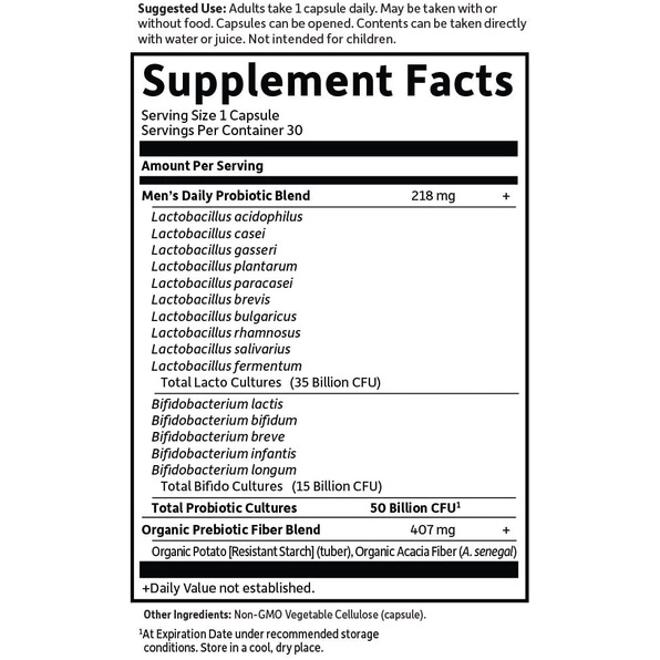 Lợi khuẩn Garden of Life Dr. Formulated Once Daily Men’s Probiotics 30v