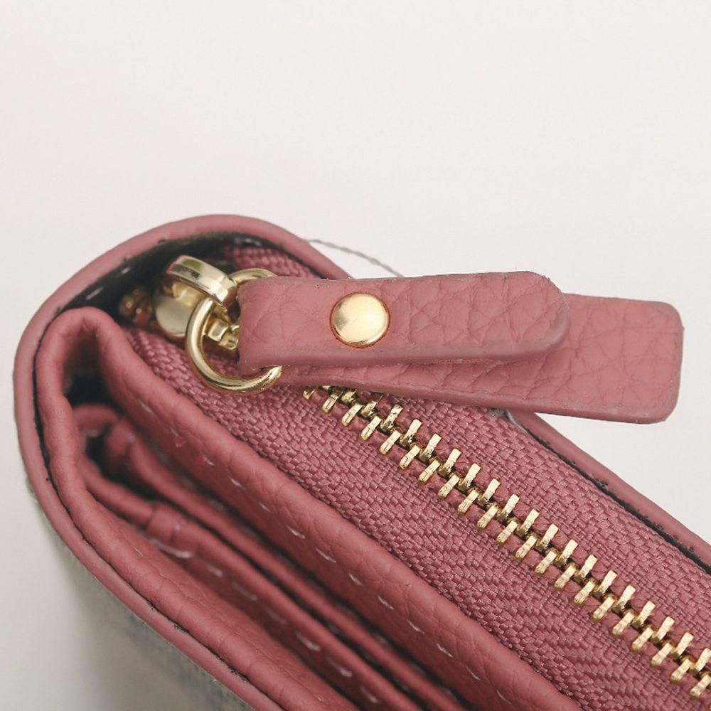 Ví Da PU Dáng Ngắn Có Kẹp Hình Chú Ong Dễ Thương Thời Trang Cho Nữ