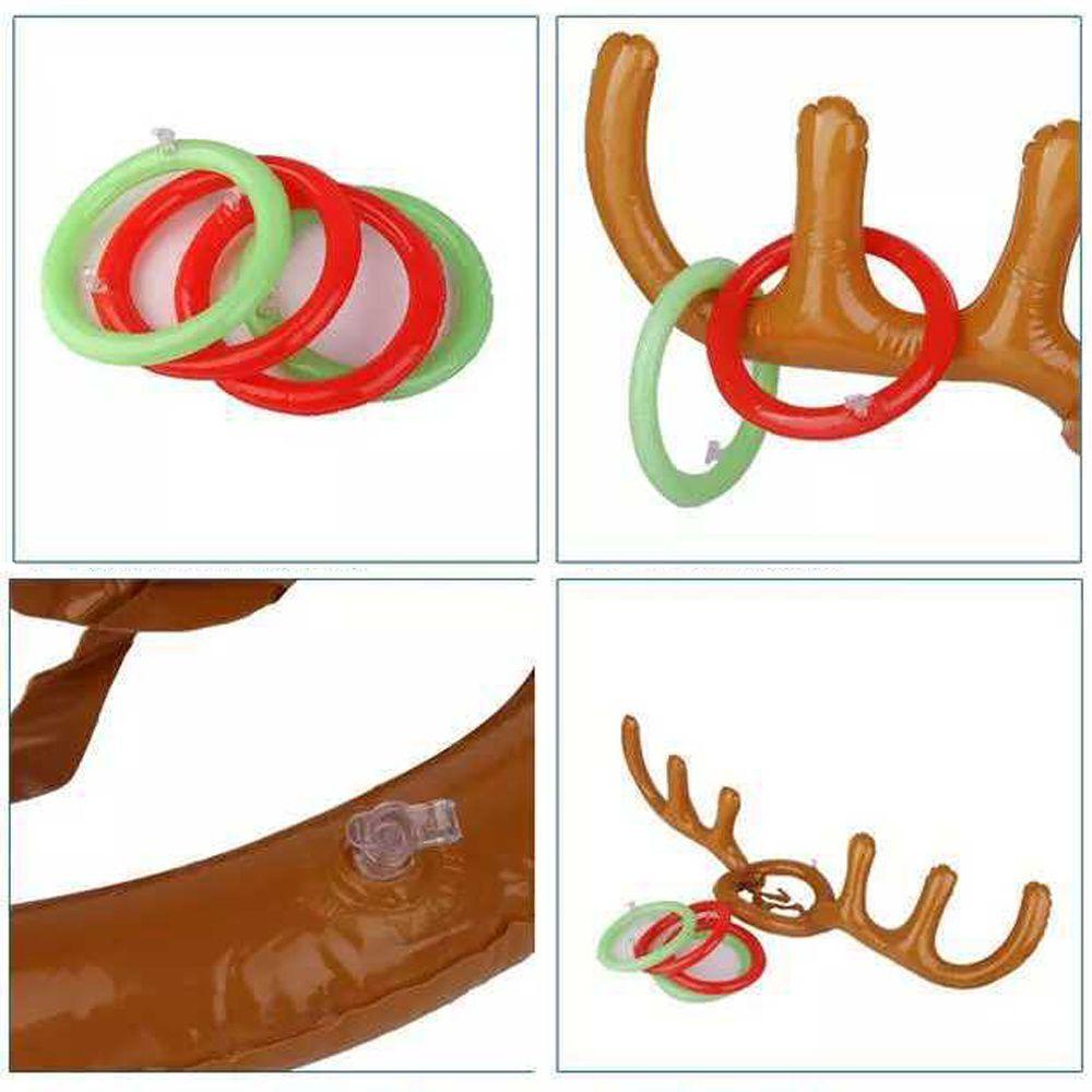 Mũ Bơm Hơi Hình Sừng Tuần Lộc Mừng Năm Mới / Ông Già Noel