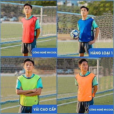ÁO LƯỚI TẬP - ÁO CHIẾN THUẬT BÓNG ĐÁ CHIA TEAM CHÍNH HÃNG WIKA