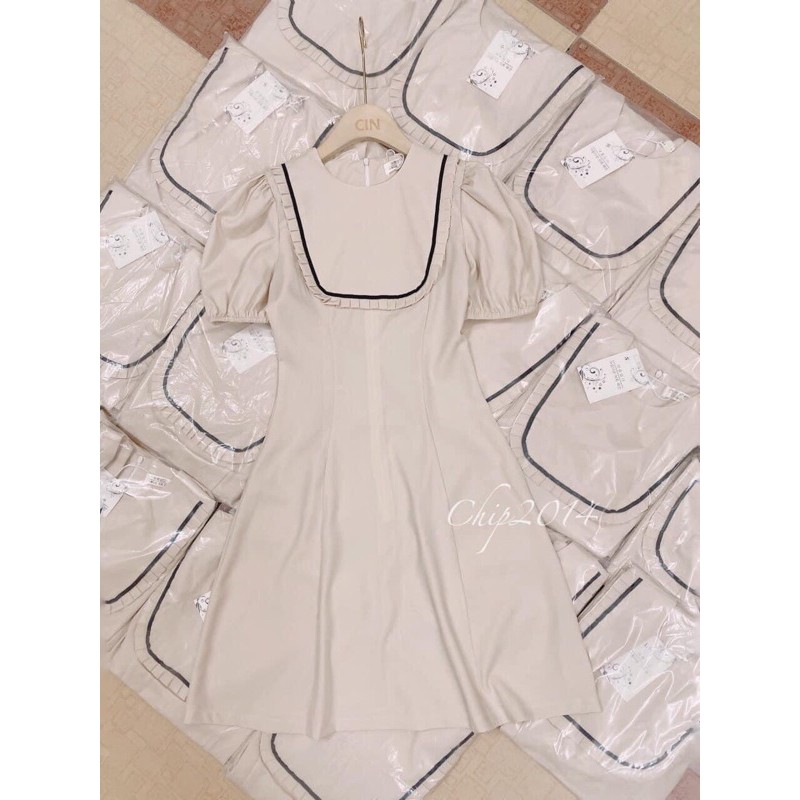 [Mã FAXANH1505 giảm 10K đơn 50K] Váy nữ be pha tay bồng | BigBuy360 - bigbuy360.vn