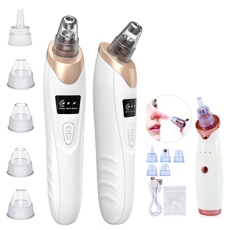 [Mã COS1505 giảm 8% đơn 300K] Máy Hút Mụn⚡Máy Hút Mụn Đầu Đen⚡màn hình led, máy hút mụn sạc pin 5 đầu hút SIÊU MẠNH | BigBuy360 - bigbuy360.vn