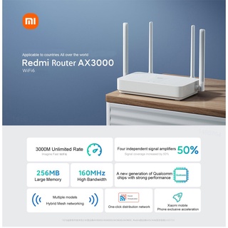 [Tiếng Anh] Bộ phát Wifi 6 Xiaomi CR8806/CR8808 AX3000 hỗ trợ Mesh và Beamforming MU-MIMO