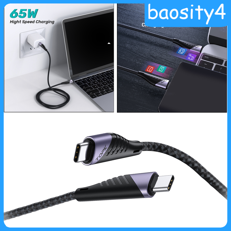 Dây Cáp Sạc Nhanh 65w Pd Usb 3.1 Loại C 3.3ft Dài 4m