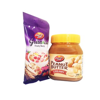 Combo Bơ đậu phộng Creamy (loại mịn)và 1 gói Granola 40g  DAN D PAK KHÔNG CHẤT BẢO QUẢN, NGUYÊN LIỆU HỮU CƠ 100%