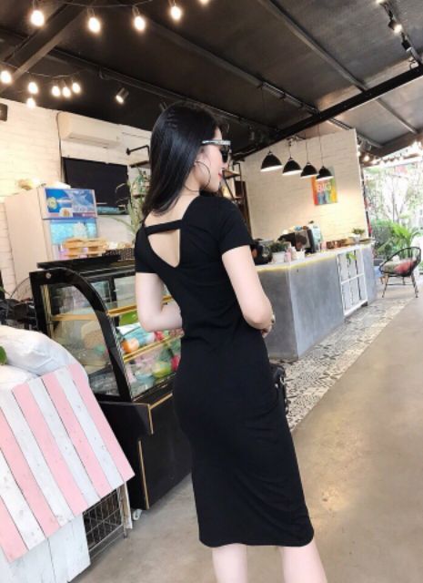 Váy body siêu đep dài qua gối