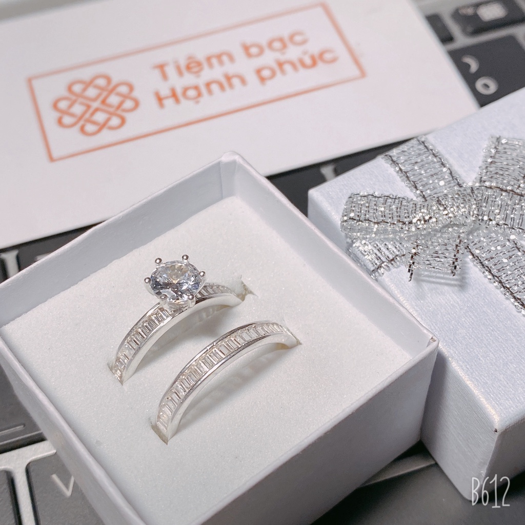 Nhẫn Đôi, Nhẫn Đôi Bạc Nam Nữ (Tặng Kèm Hộp) Cam Kết Chuẩn Bạc Ta Xịn Không Xỉn Màu - TSJ C26