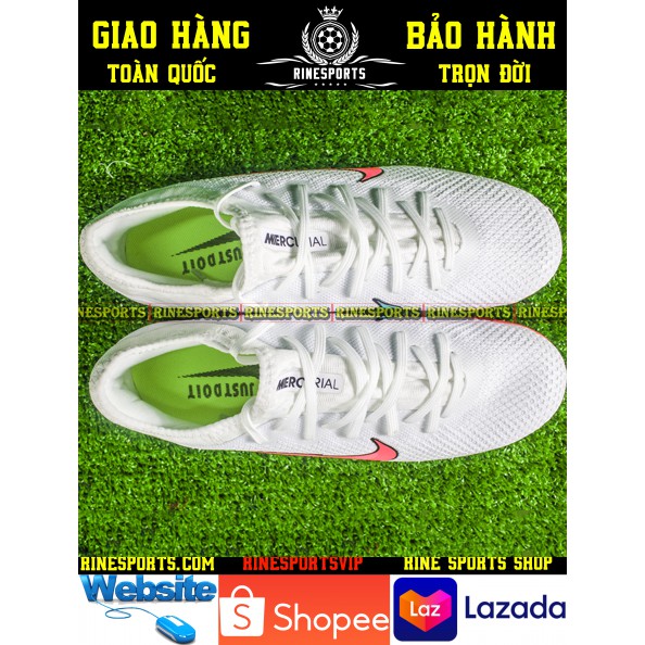 (HÀNG THAILAND) GIÀY BÓNG ĐÁ SÂN CỎ NHÂN TẠO 𝗡𝗶𝗸𝗲 Mercurial Vapor 13 Pro trắng đỏ .TF.CAM KẾT Y HÌNH-CAM KẾT HÀNG