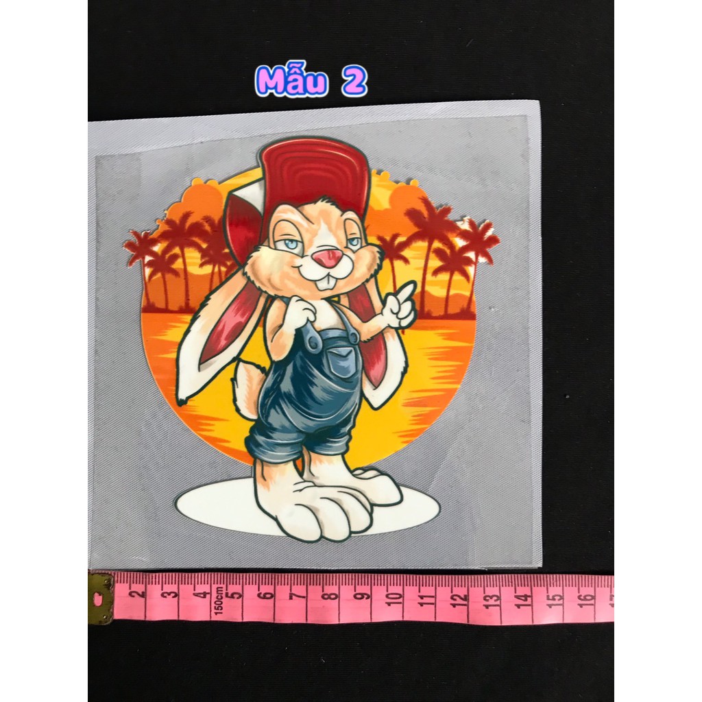  STICKER DỄ THƯƠNG HÌNH ỦI, ÉP NHIỆT MÃ HU210060