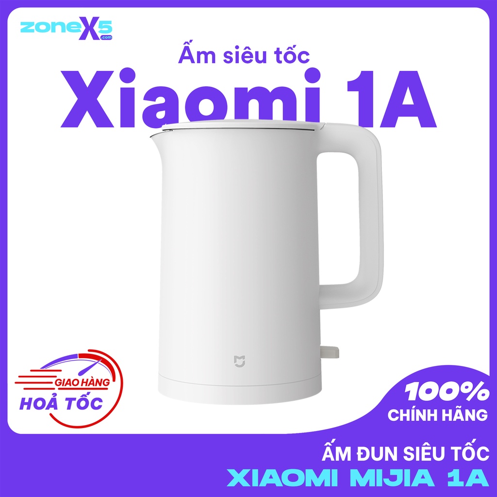 Ấm đun nước siêu tốc Xiaomi MIJIA 1A - Bình đun nước Xiaomi 1A - Ấm siêu tốc Xiaomi - Đun sôi siêu tốc, bảo vệ quá nhiệt