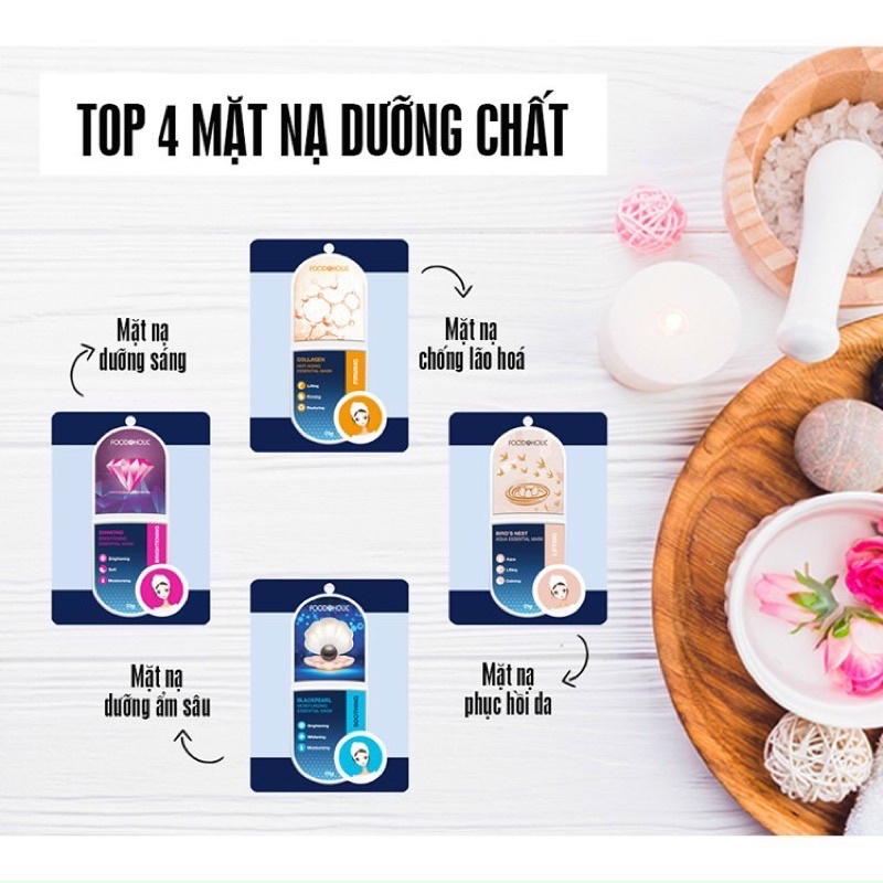 Mặt Nạ Giấy Cao Cấp Chăm Sóc Da Foodaholic Essential Mask 23g