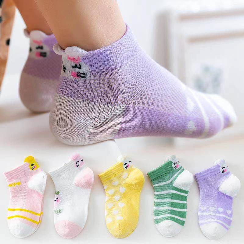 Vớ lưới cotton mỏng AYUER thoáng khí thời trang xuân hè cho bé