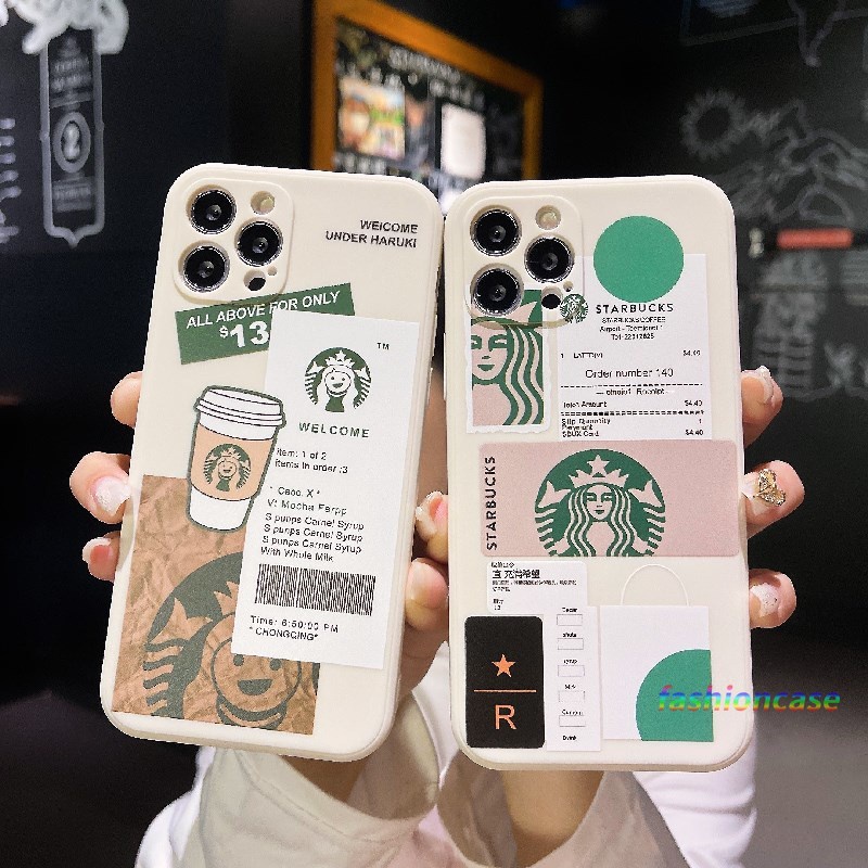 Ốp điện thoại in hình Starbucks cho OPPO A16 A15 A15S A54 A5 A9 A53 A33 A31 2020 A7 A5S A12 A16S A3S A74 A52 A72 A92 A93 A94 A1K Reno 4 5 5F 4F 4Lite 5K 5Lite OPPO F17 F19 PRO A35 A12S A11K A11 A11X A12E A53S A32 A8 Find X3Lite