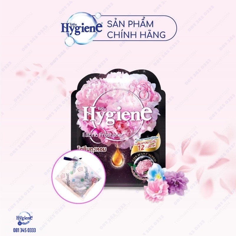 Túi thơm để tủ quần áo Hygiene Thái Lan hương hoa túi thơm phòng treo xe treo tủ quần áo nhà vệ sinh thơm lâu