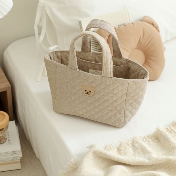 Túi Vải canvas Đựng Tã Lót Di Động Tiện Dụng Mang Theo Du Lịch Cho Mẹ Bỉm Sữa
