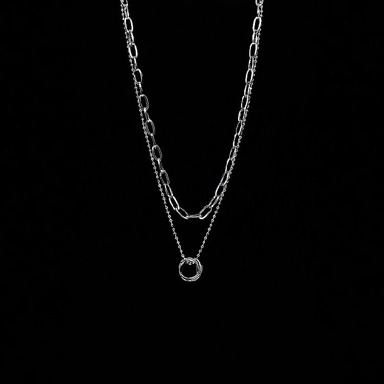 Dây Chuyền Nhiều Lớp Phong Cách Hip Hop Cá Tính