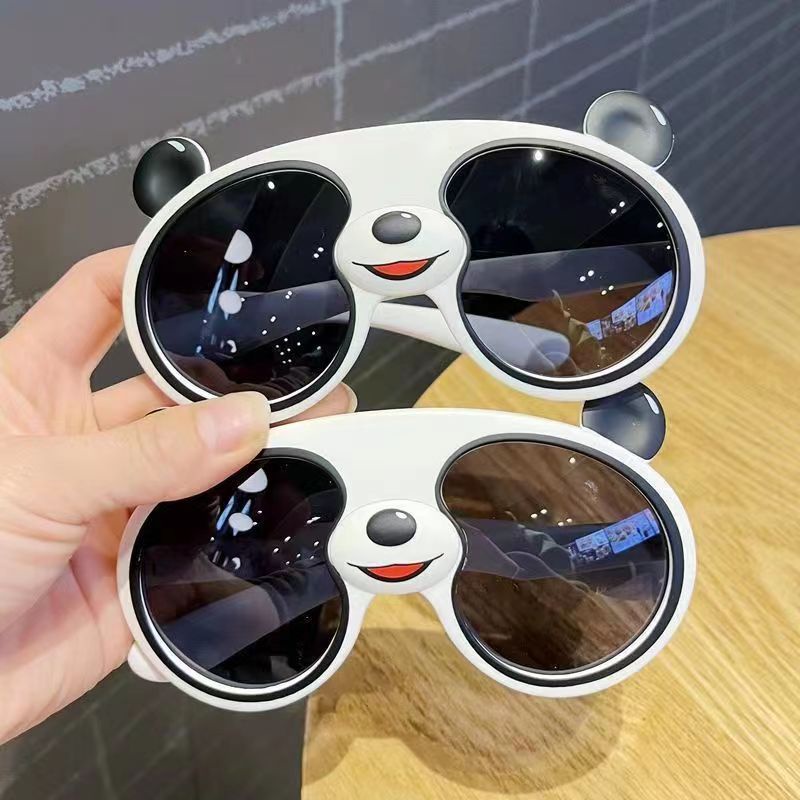 Dễ thương Panda Kính trẻ em Kính râm trẻ em Kính râm trẻ em ngoài trời Kính râm phân cực Kính râm bé trai Kính râm bé gái Kính râm UV400 Chống nắng Kính râm hoạt hình Gấu trúc