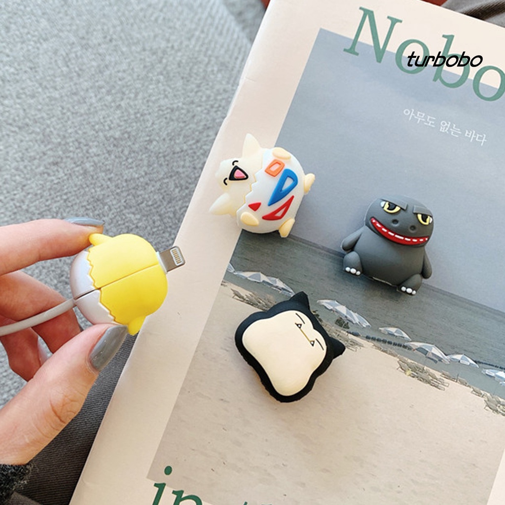 Phụ Kiện Bảo Vệ Dây Cáp Sạc Chống Xoắn Ốc Bằng Silicon Mềm iPhone