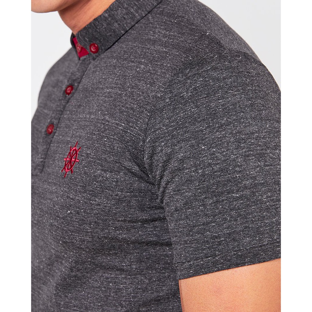 Áo Thun Nam Có Cổ Xám TC360 F2