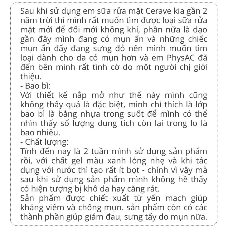 [Size 200ml/400ml] Sữa rửa mặt cho da dầu mụn, nhạy cảm Aderma Phys-Ac Purifying Foaming Gel | BigBuy360 - bigbuy360.vn