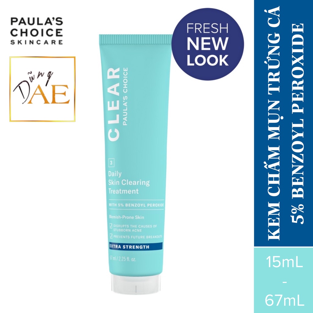 Paula Choice 5% Benzoyl giảm mụn chuyên sâu - Paula's Choice Clear Extra 5% Benzoyl Peroxide