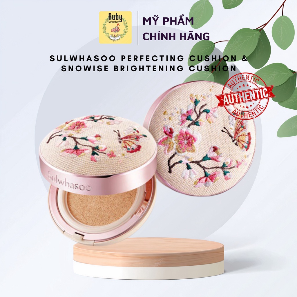 Phấn Nước / Cushion Sulwhasoo Snowise Brightening Cushion Limited  (Full set 2 hộp &amp; Hộp lẻ)