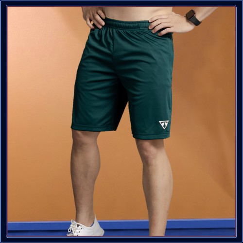 Quần Đùi Thể Thao Nam Vải Thun Lạnh T-Simple (Rêu) [NUTTY], quần short thê thao, quần tập gym cao cấp