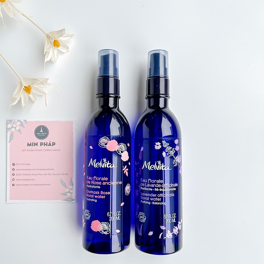 Nước Hoa Hồng Melvita, Nước Cân Bằng Cho Da Dầu, Da Nhạy Cảm 200ml