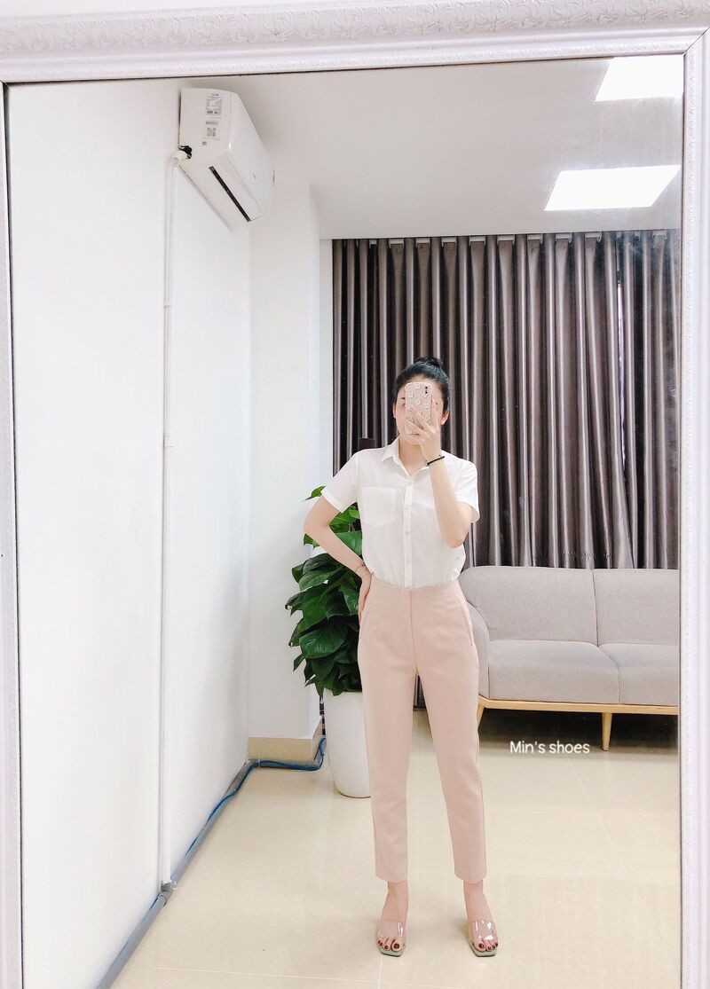 Min's Shoes - Quần Ống Xuông Công Sở Dáng Baggy 112
