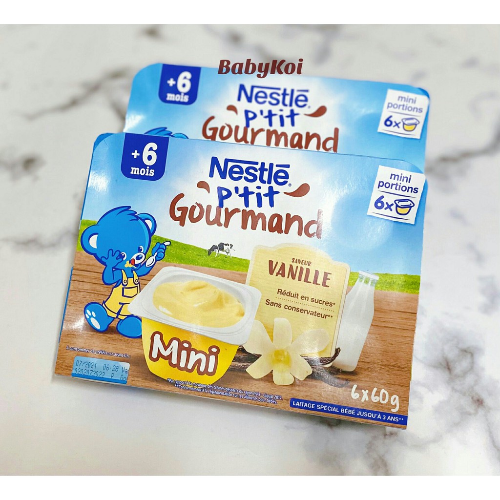 Váng sữa Nestle vỉ 6 hộp x 60G cho bé từ 6 tháng (date 2023)
