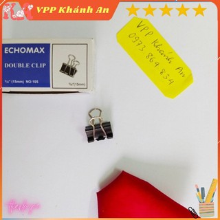 Hộp 12 chiếc Kẹp sắt đen, kẹp bướm cỡ nhỏ(15mm, 19mm)