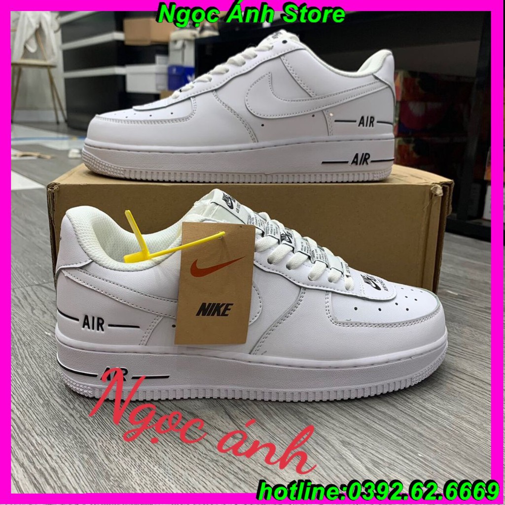 Giày af1 trắng SWOOSH siêu  cấp,full phụ kiện