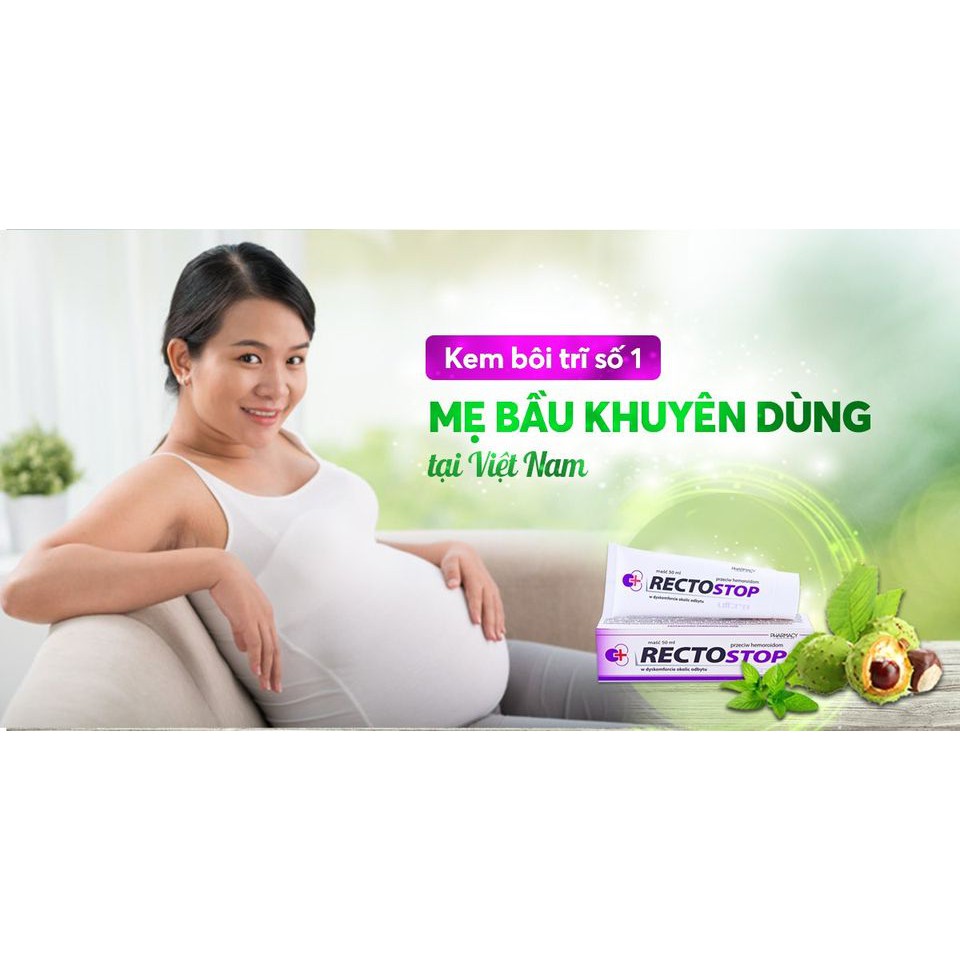 [Chính Hãng] Rectostop Ultra- Kem bôi teo co búi trĩ - Hỗ trợ người trĩ nội, ngoại & phụ nữ mang thai (nhập khẩu Ba Lan)