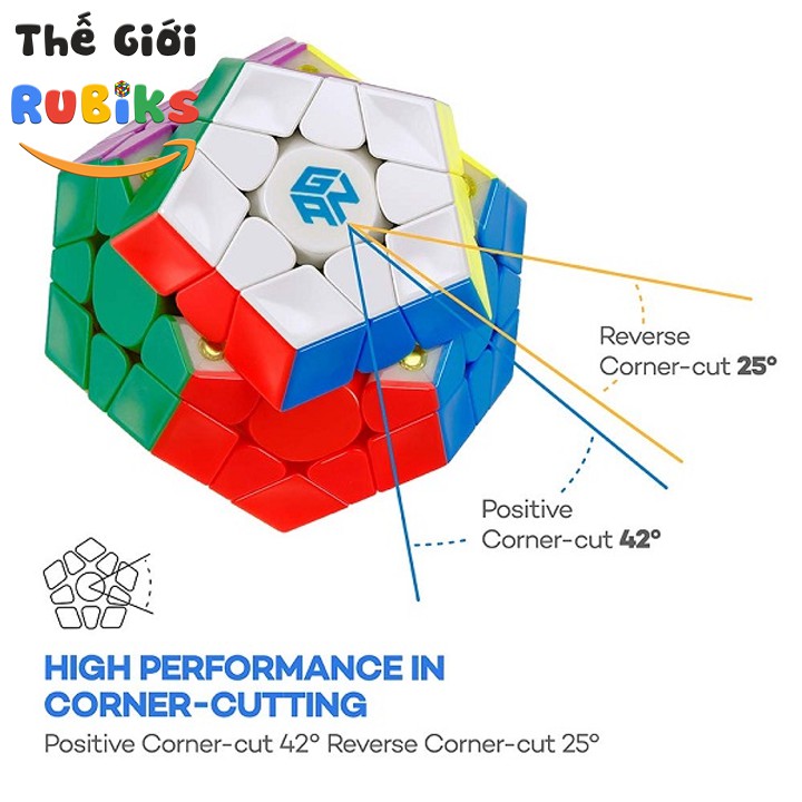 Khối Rubik GAN Megaminx M 12 Mặt Có Nam Châm