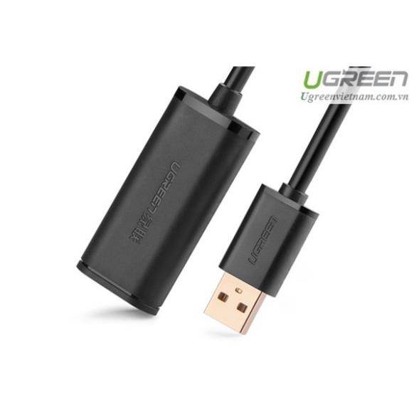 Cáp USB nối dài 10m có chíp khuếch đại Ugreen 10321 Hàng chính hãng